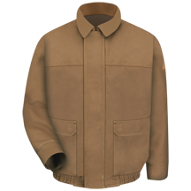 Brown Duck Lined Bomber Jacket - EXCEL FR® ComforTouch®