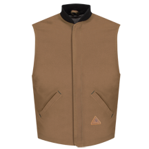 Brown Duck Vest Jacket Liner - EXCEL FR® ComforTouch®