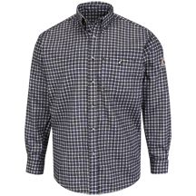Plaid Dress Shirt - EXCEL FR® ComforTouch® - 6.5 oz.
