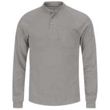 Long Sleeve Henley Shirt- CoolTouch®2