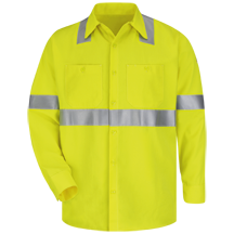 Hi-Visibility Flame-Resistant Work Shirt - 7 oz.
