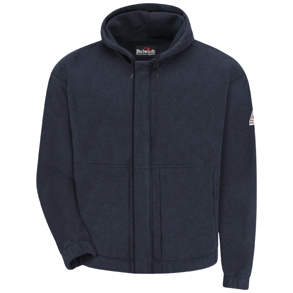 Zip-front Hooded Sweatshirt - Modacrylic Fleece