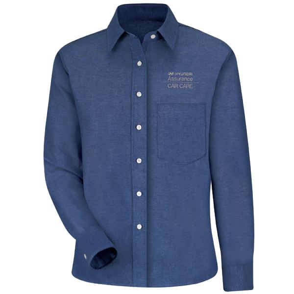 Hyundai® Assurance Car Care Women's Long Sleeve Oxford Dress Shirt Hyundai® Assurance Car Care Women's Long Sleeve Oxford Dress Shirt