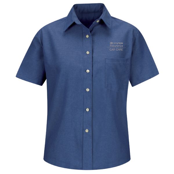 Hyundai® Assurance Car Care Women's Short Sleeve Oxford Dress Shirt Hyundai® Assurance Car Care Women's Short Sleeve Oxford Dress Shirt