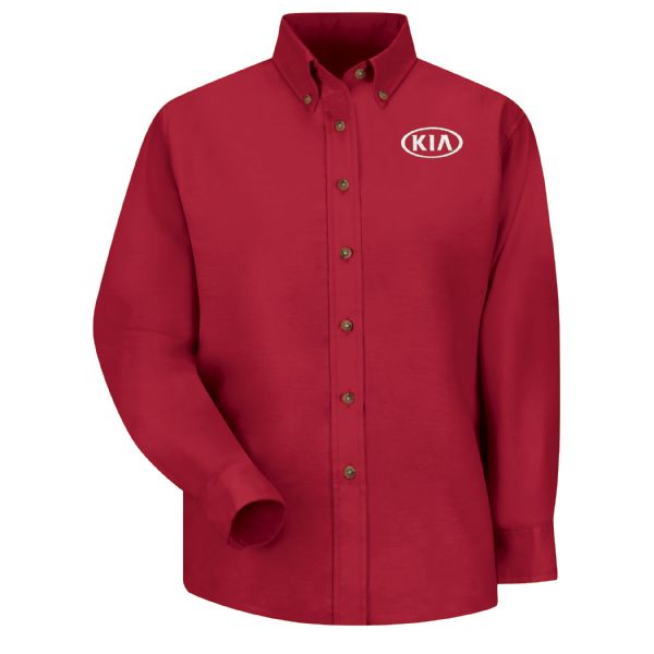 Kia® Women's Long Sleeve Poplin Dress Shirt Kia® Women's Long Sleeve Poplin Dress Shirt