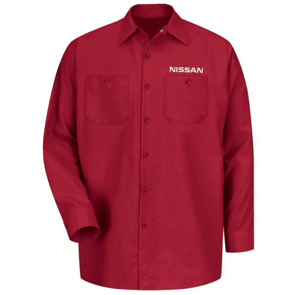 Nissan® Men's Long Sleeve Industrial Work Shirt Nissan® Men's Long Sleeve Industrial Work Shirt