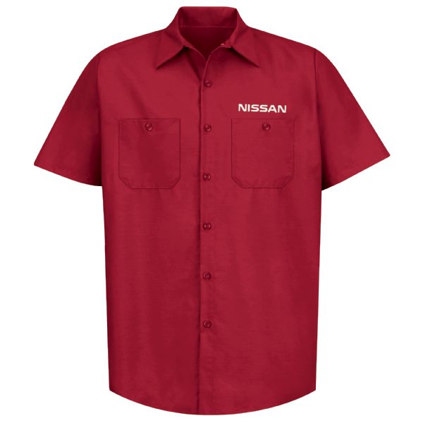 Nissan® Men's Short Sleeve Industrial Work Shirt Nissan® Men's Short Sleeve Industrial Work Shirt