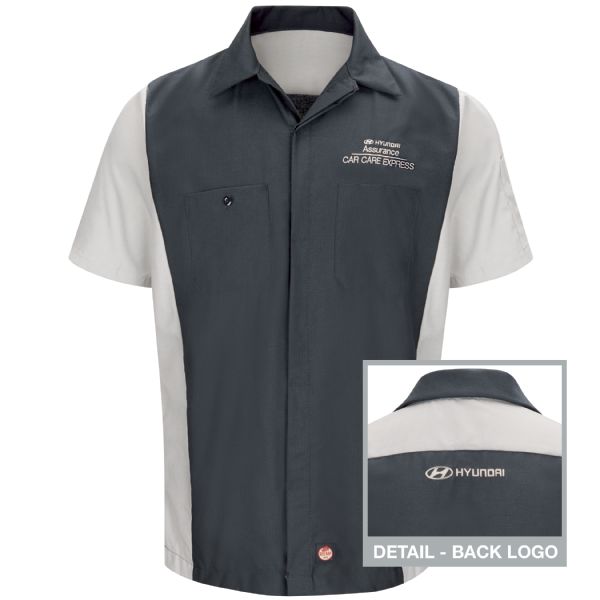 Hyundai® Assurance Car Care Express Short Sleeve Technician Shirt Hyundai® Assurance Car Care Express Short Sleeve Technician Shirt