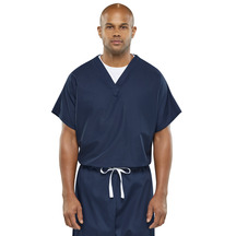 Pocketless Short Sleeve Scrub Top