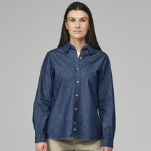 Women's Denim Long Sleeve Work Shirt