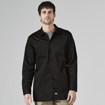 Men's Industrial Cotton Long-Sleeve Work Shirt