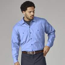 Men's Industrial Long-Sleeve Work Shirt
