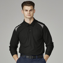 Men's Team Performance Long-Sleeve Polo