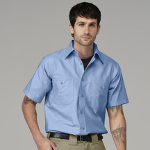 Men's Canvas Short-Sleeve Work Shirt