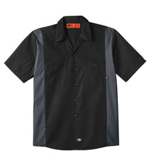 Men's Industrial Color Block Short-Sleeve Shirt