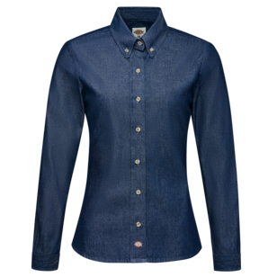 Women's Denim Long Sleeve Work Shirt