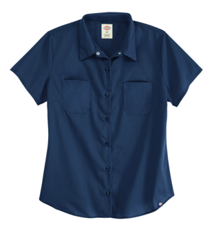 Women's Short-Sleeve Industrial Work Shirt