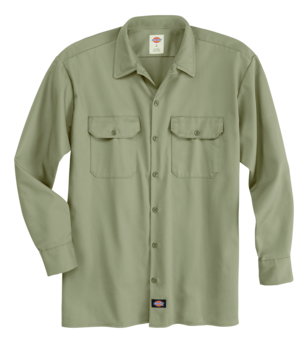 Men's Industrial Heavyweight Twill Long-Sleeve Shirt