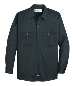 Men's Industrial Cotton Long-Sleeve Work Shirt