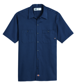 Men's Industrial Cotton Short-Sleeve Work Shirt
