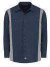 Men's Industrial Color Block Long-Sleeve Shirt - Front