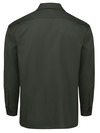 Olive Green - Men's Long-Sleeve Traditional Work Shirt - Back