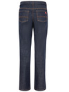 Indigo Blue - Women's Industrial Denim 5-Pocket Relaxed Fit Jean - Back