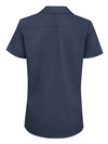 Dark Navy - Women's Short-Sleeve Traditional Work Shirt - Back