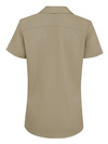 Khaki - Women's Short-Sleeve Traditional Work Shirt - Back
