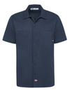 Men's Industrial Cotton Short-Sleeve Work Shirt - Front