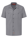 Graphite Gray - Men's Industrial Short-Sleeve Work Shirt - Front