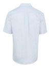 Blue/White Stripe - Men's Button-Down Oxford Short-Sleeve Shirt - Back