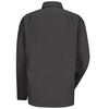 Charcoal - Men's Canvas Long-Sleeve Work Shirt - Back