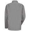 Silver Grey - Men's Canvas Long-Sleeve Work Shirt - Back