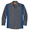 Men's Industrial Color Block Long-Sleeve Shirt - Front