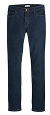 Indigo Blue - Jeans de Mujer Industriales de 5 Bolsas Corte Slim - Parte Delantera