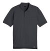 Dark Charcoal - Men's Pocketed Performance Polo - Front