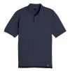 Dark Navy - Men's Pocketed Performance Polo - Front