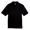 Black - Men's WorkTech Polo Shirt With Cooling Mesh - Front