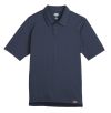 Dark Navy - Men's WorkTech Polo Shirt With Cooling Mesh - Front