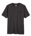 Charcoal - Men's Short Sleeve Traditional Heavyweight Crew Neck - Front