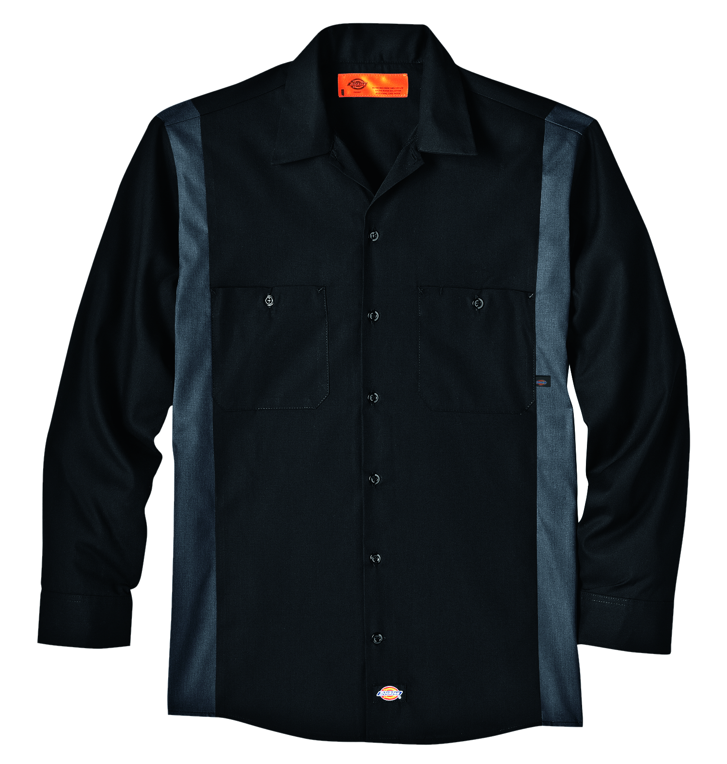 Men's Industrial Color Block Long-Sleeve Shirt