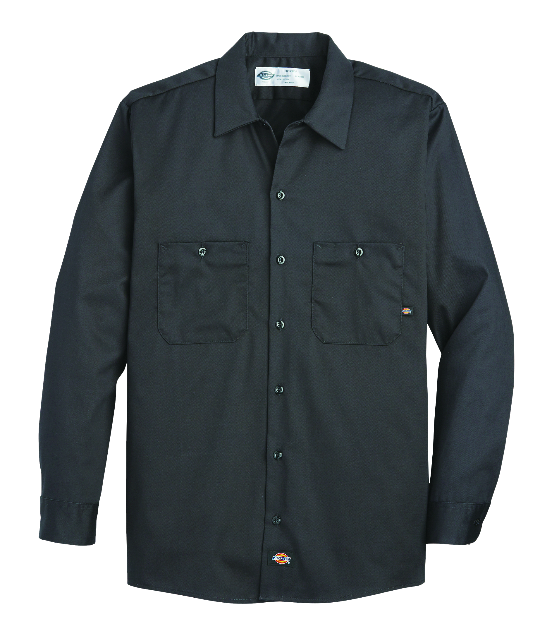 Men's Industrial Cotton Long-Sleeve Work Shirt