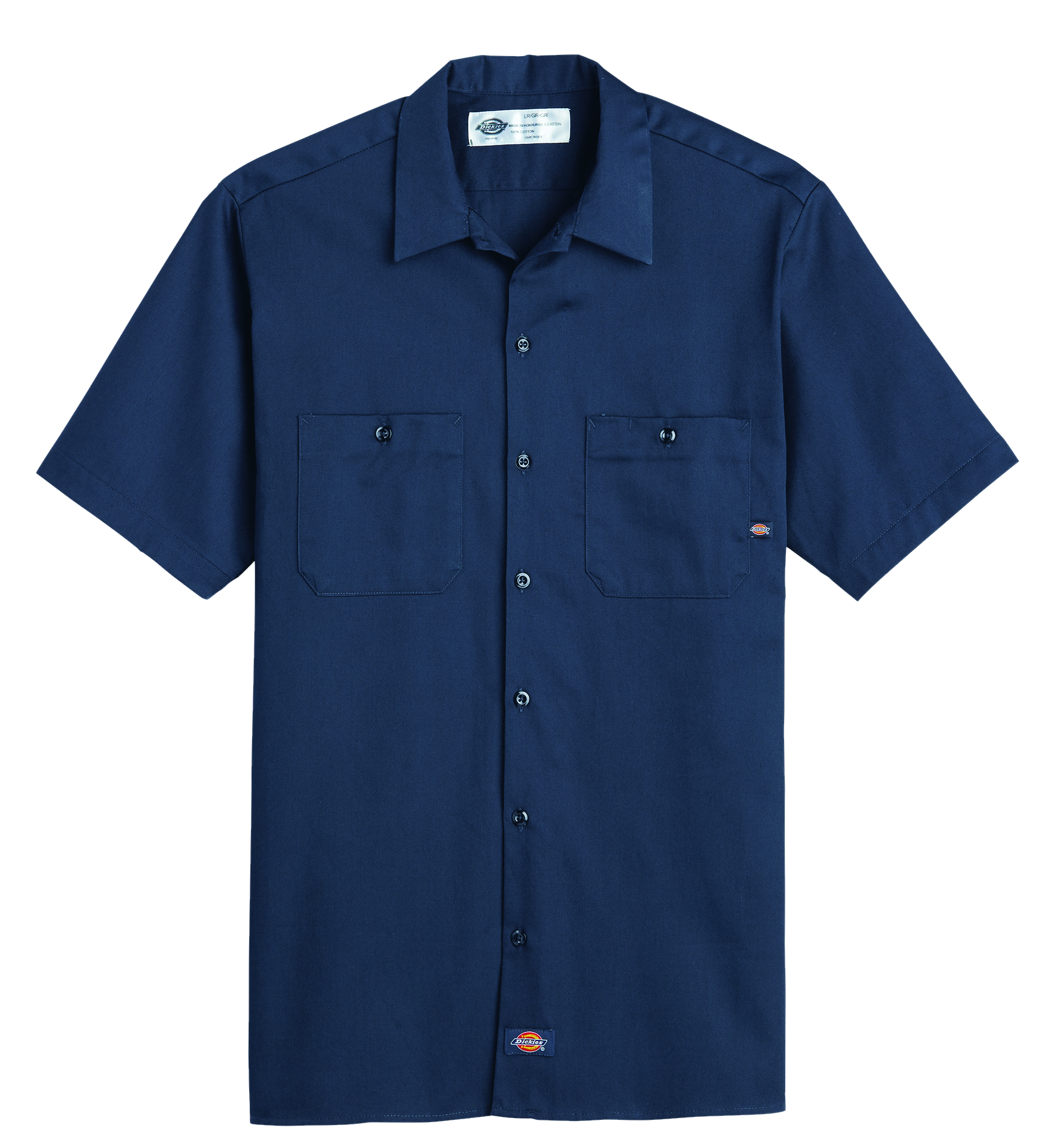 Men's Industrial Cotton Short-Sleeve Work Shirt