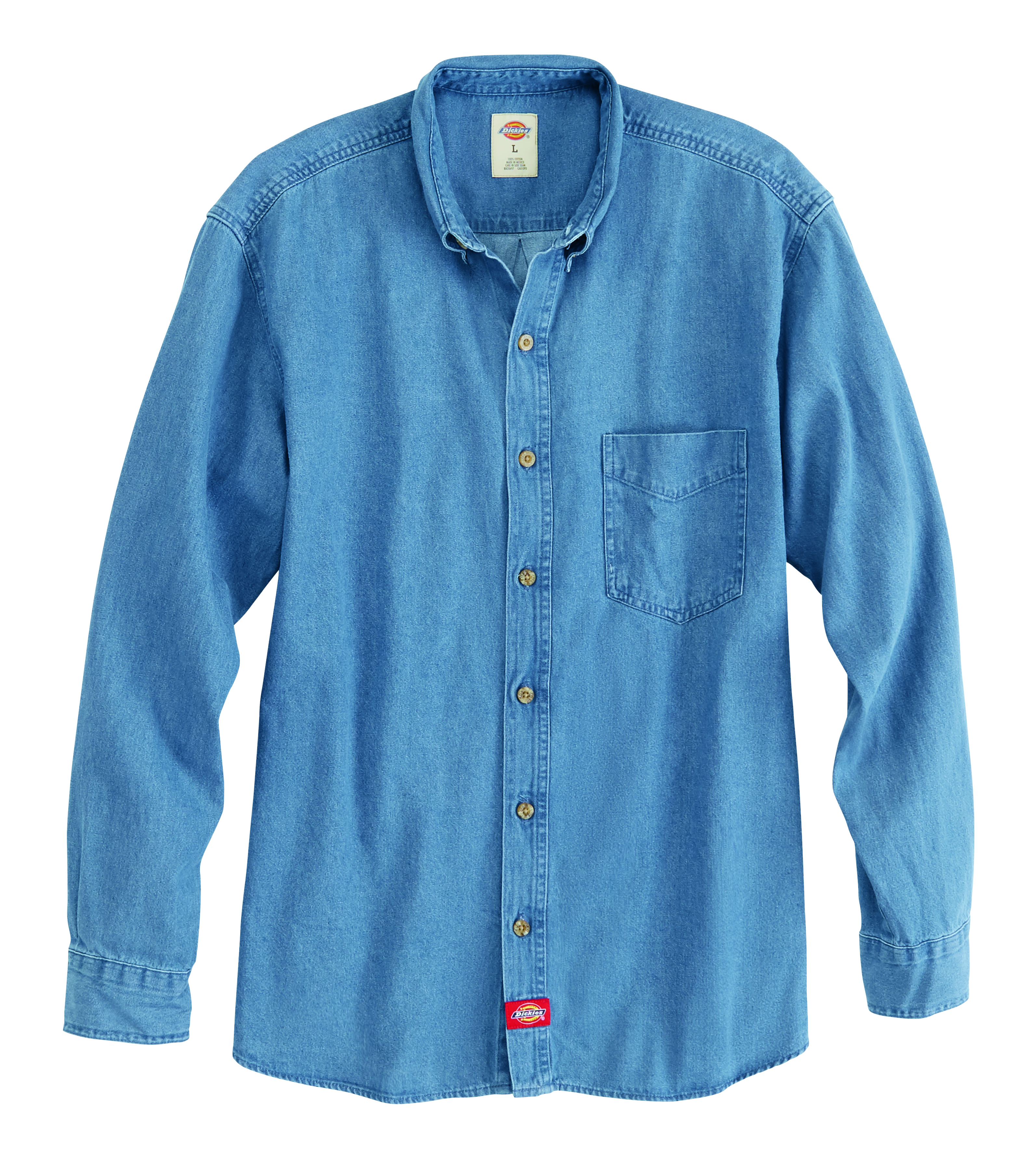 Men's Denim Long-Sleeve Work Shirt