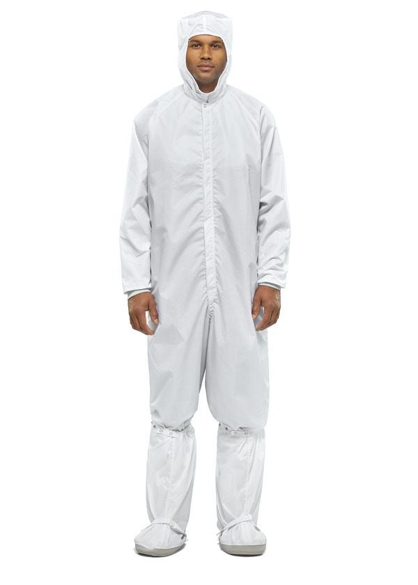 Pullover ESD Stripe Cleanroom Hood - Front