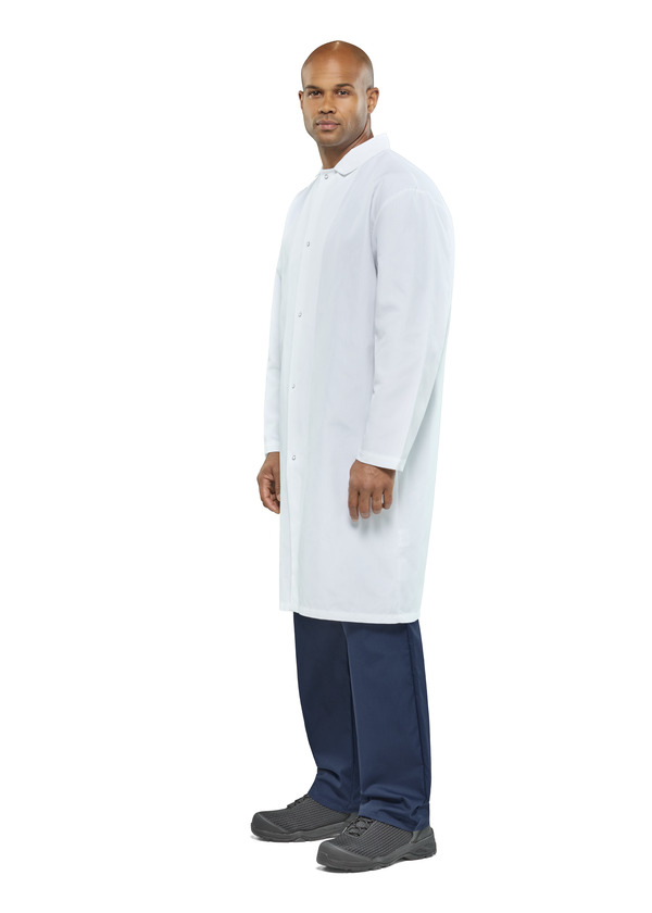 Polyester Pocketless Butcher Coat - Front