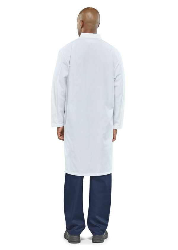 Polyester Butcher Coat with Pockets - Front