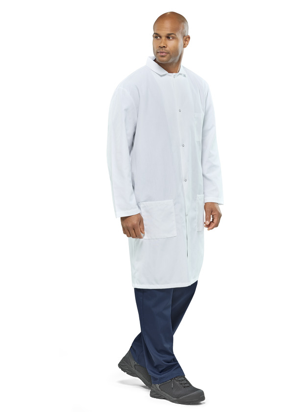 Polyester Butcher Coat with Pockets - Front