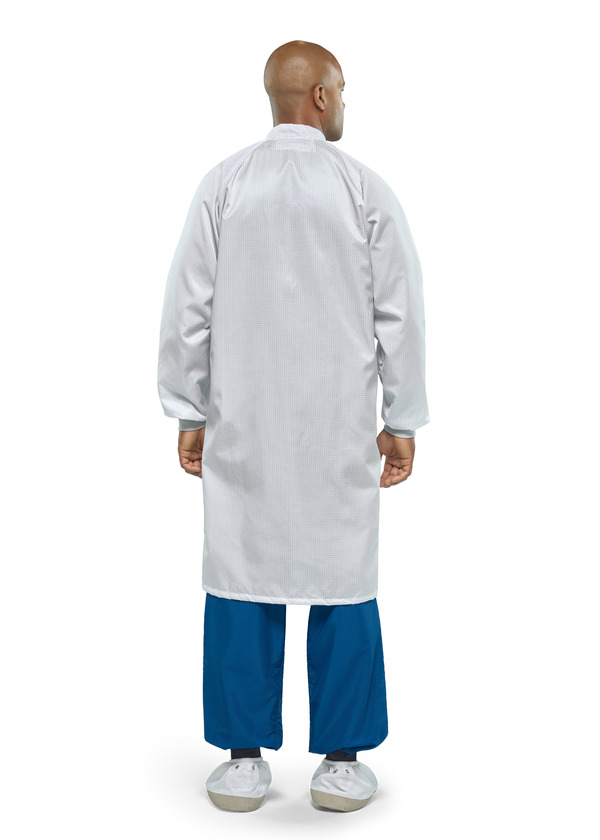 ESD Grid Cleanroom Frock - Front